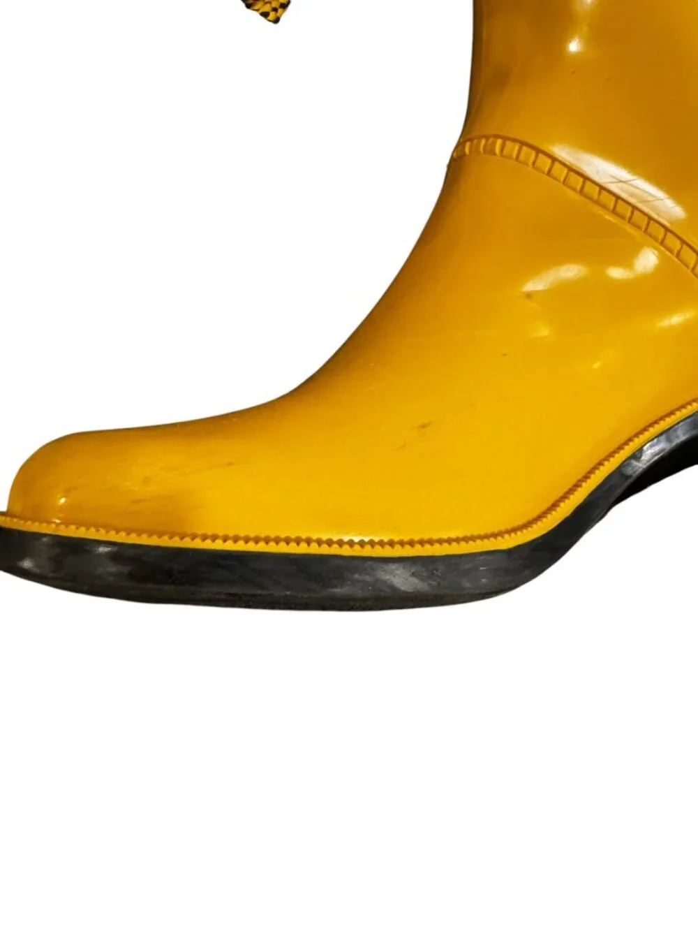 Marc Jacobs Yellow Wellington Rain Boots Made in Italy Size 38 / US 7